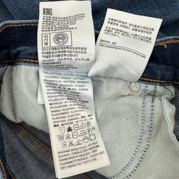 Levis Womens Classic Bootcut Jeans Blue Denim Size 6 - Picture 11 of 13